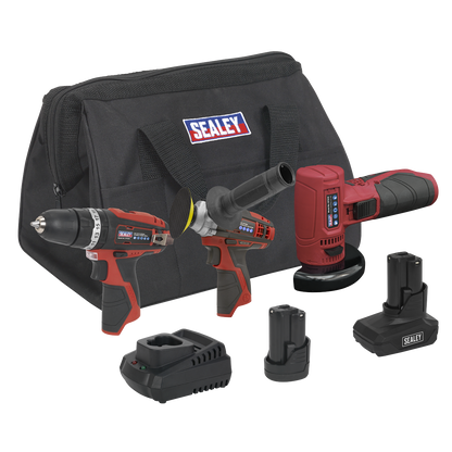 3 x SV12 Series Cordless Power Tool Combo Kit 12V - 2 Batteries