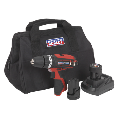 SV12 Series 10mm Cordless Combi Drill Kit 12V 1.5Ah - 2 Batteries