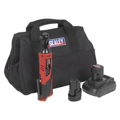 SV12 Series 3/8"Sq Drive Cordless Ratchet Wrench Kit 12V 1.5Ah - 2 Batteries