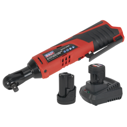 SV12 Series 3/8"Sq Drive Cordless Ratchet Wrench Kit 12V 1.5Ah - 2 Batteries