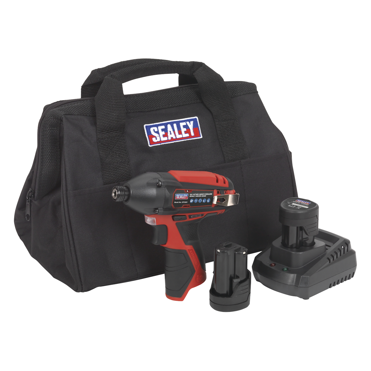 SV12 Series 1/4"Hex Drive Cordless Impact Driver Kit 12V 1.5Ah - 2 Batteries