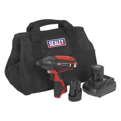 SV12 Series 1/4"Hex Drive Cordless Impact Driver Kit 12V 1.5Ah - 2 Batteries