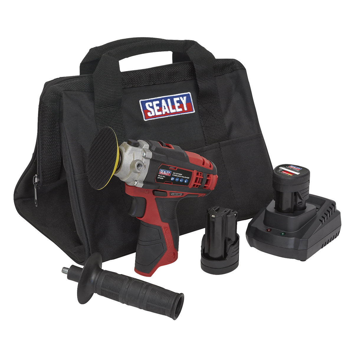 SV12 Series 71mm Cordless Polisher Kit 12V 1.5Ah - 2 Batteries