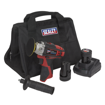 SV12 Series 71mm Cordless Polisher Kit 12V 1.5Ah - 2 Batteries