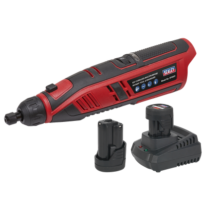 SV12 Series Cordless Multipurpose Rotary Tool & Engraver Kit 49pc 12V - 2 Batteries