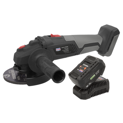 Premier SV20 Series 115mm Brushless Cordless Angle Grinder Kit 20V 4Ah