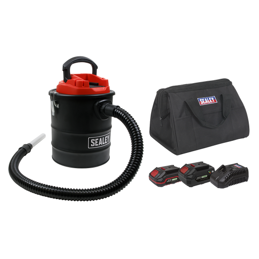SV20 Series 15L Cordless Handheld Ash Vacuum Cleaner Kit 20V Kit - 2 Batteries