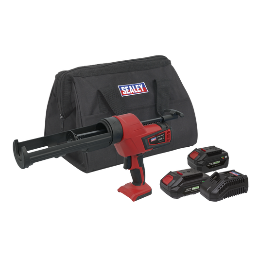 SV20 Series 310ml Cordless Caulking Gun Kit 20V - 2 Batteries