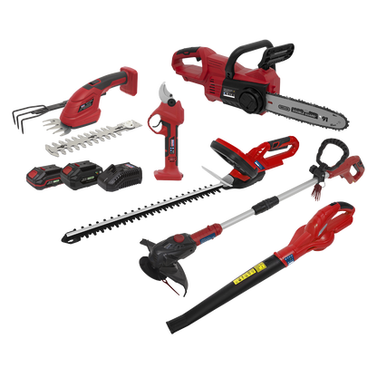 6 x SV20 Series Garden Maintenance Combo Kit 20V - 2 Batteries