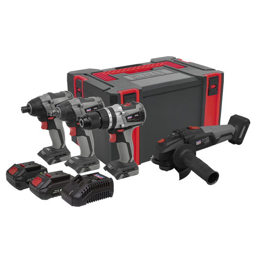 Premier 4 x SV20 Series Brushless Tool Combo Kit 20V - 2 Batteries