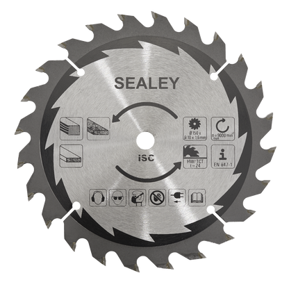 150mm Cut-Off Saw Blade 1.6mm/10mm 24tpu