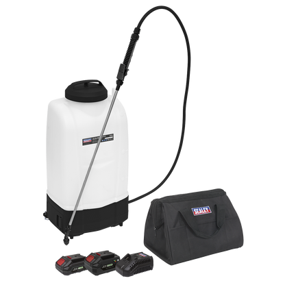 SV20 Series 15L Cordless Garden Backpack Sprayer 20V - 2 Batteries