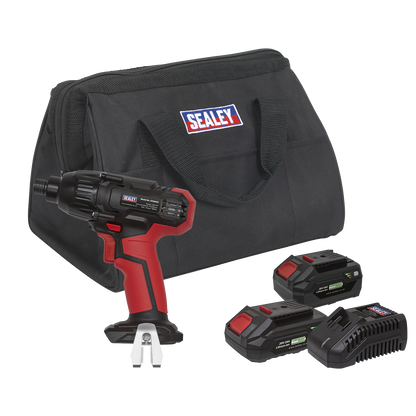 SV20 Series 1/4"Hex Drive Cordless Impact Driver 20V - 2 Batteries