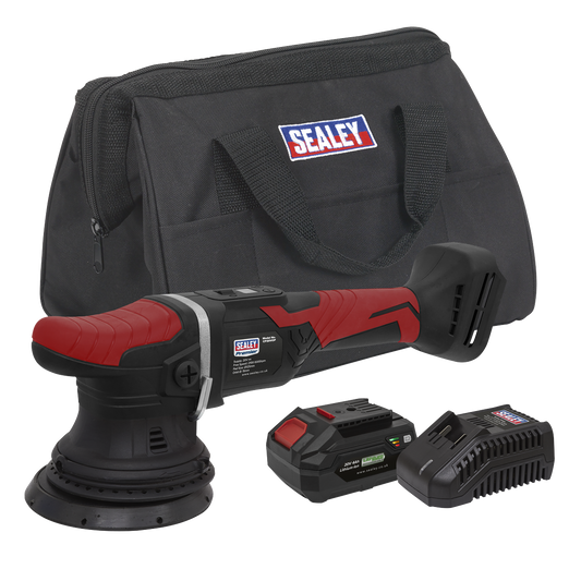 Premier SV20 Series 125mm Cordless Orbital Polisher Kit 20V 4Ah