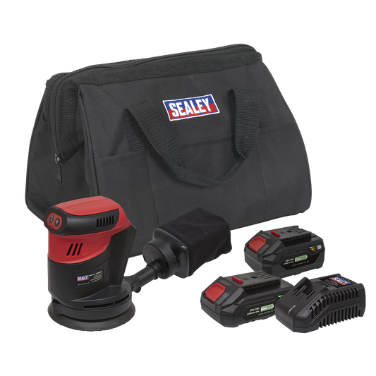 SV20 Series 125mm Cordless Orbital Palm Sander 20V - 2 Batteries
