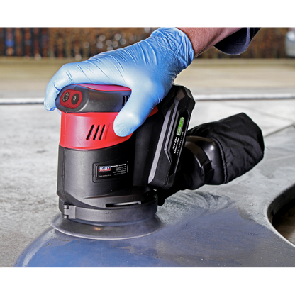SV20 Series 125mm Cordless Orbital Palm Sander 20V 2Ah
