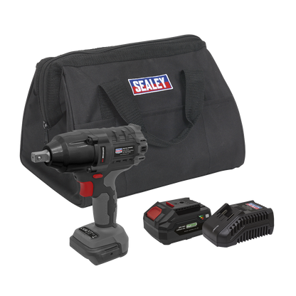 Premier SV20 Series 1/2"Sq Drive Brushless Cordless Impact Wrench Kit 20V 4Ah