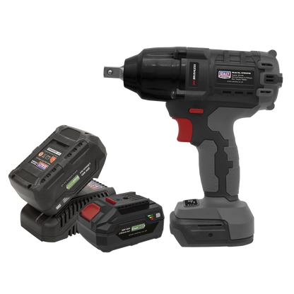 Premier SV20 Series 1/2"Sq Drive Brushless Cordless Impact Wrench Kit 20V 4Ah - 2 Batteries