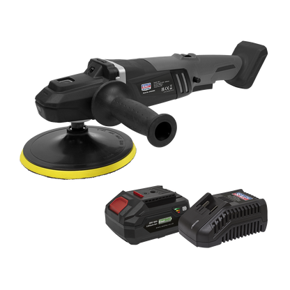 Premier SV20 Series 180mm Brushless Cordless Rotary Polisher 20V 4Ah