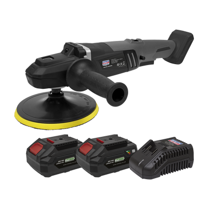 Premier SV20 Series 180mm Brushless Cordless Rotary Polisher 20V 4Ah - 2 Batteries