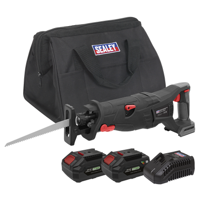Premier SV20 Series Brushless Cordless Reciprocating Saw 20V 4Ah Kit - 2 Batteries