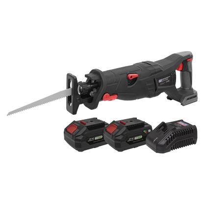 Premier SV20 Series Brushless Cordless Reciprocating Saw 20V 4Ah Kit - 2 Batteries