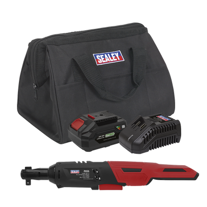 SV20 Series 3/8"Sq Drive Cordless Ratchet Wrench Kit 60Nm 20V 4Ah