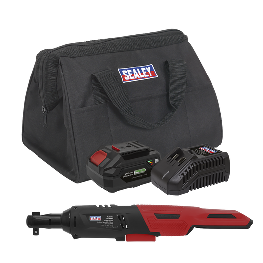 SV20 Series 3/8"Sq Drive Cordless Ratchet Wrench Kit 60Nm 20V 4Ah