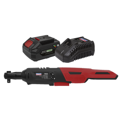 SV20 Series 3/8"Sq Drive Cordless Ratchet Wrench Kit 60Nm 20V 4Ah