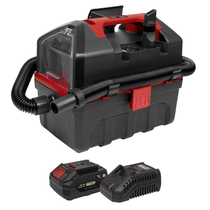 SV20 Series 10L Cordless Wet & Dry Vacuum Kit 20V 4Ah