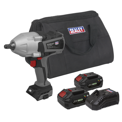 Premier SV20 Series Cordless Impact Wrench Kit 20V 4Ah - 2 Batteries