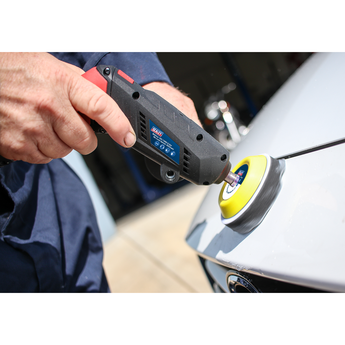 Cordless Mini Sander/Polisher Kit 75mm 12V