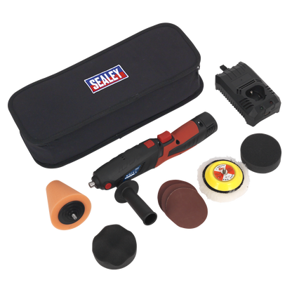 Cordless Mini Sander/Polisher Kit 75mm 12V
