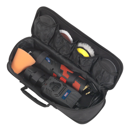 Cordless Mini Sander/Polisher Kit 75mm 12V
