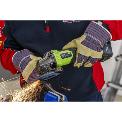 18V 3Ah 115mm Cordless Angle Grinder - Green
