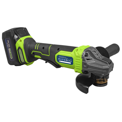 18V 3Ah 115mm Cordless Angle Grinder - Green