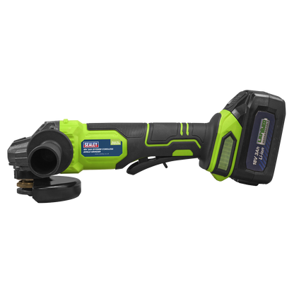 18V 3Ah 115mm Cordless Angle Grinder - Green