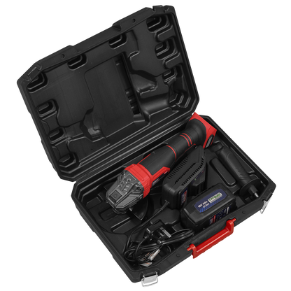 115mm Cordless Angle Grinder 18V 3Ah - Red