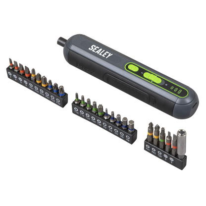 Cordless Screwdriver with Bit Set 4V 25pc