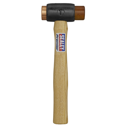 Premier Copper/Rawhide Faced Hammer with Hickory Shaft