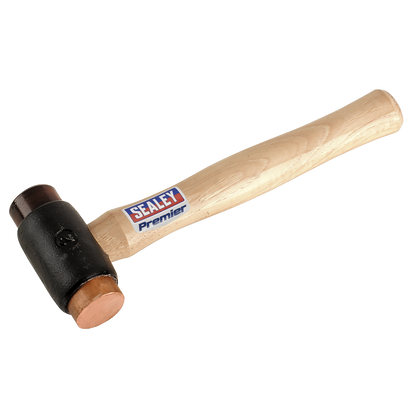 Premier Copper/Rawhide Faced Hammer with Hickory Shaft