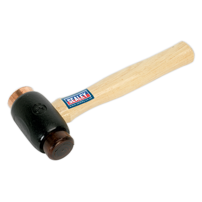 Premier Copper/Rawhide Faced Hammer with Hickory Shaft