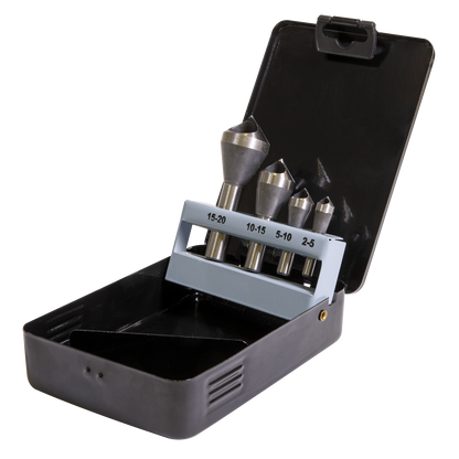 90° Slotted Deburring Countersink Drill Bit Set 4pc