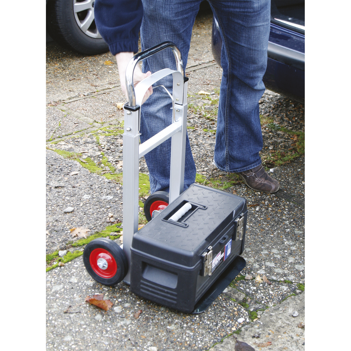 Folding Sack Truck Aluminium 90kg Capacity