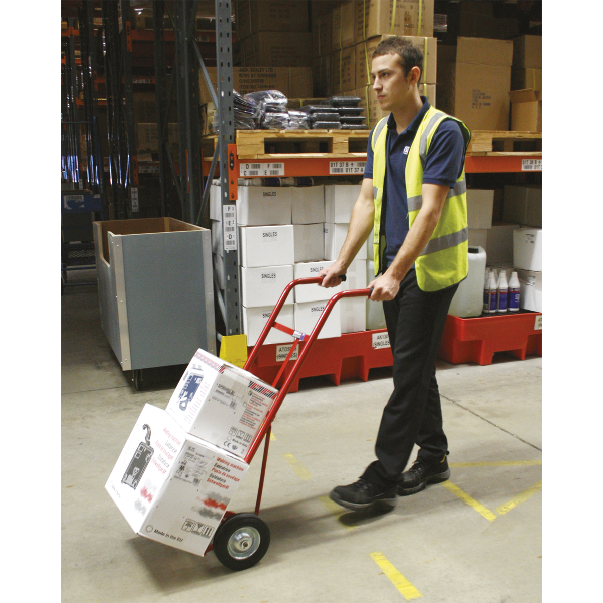 Sack Truck with Solid Tyres 150kg Capacity