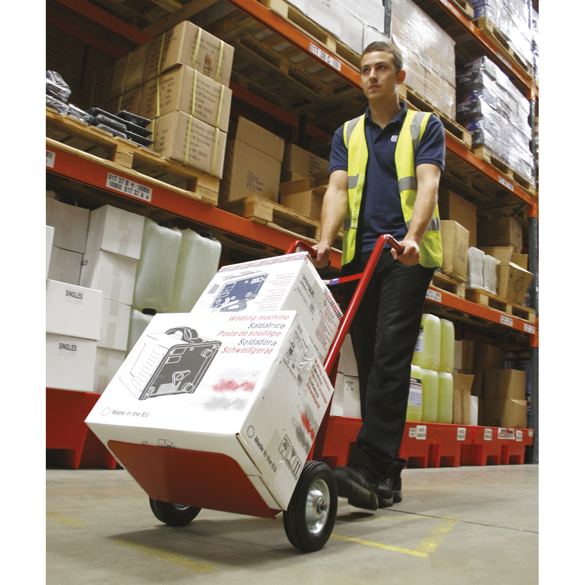 Sack Truck with Solid Tyres 150kg Capacity