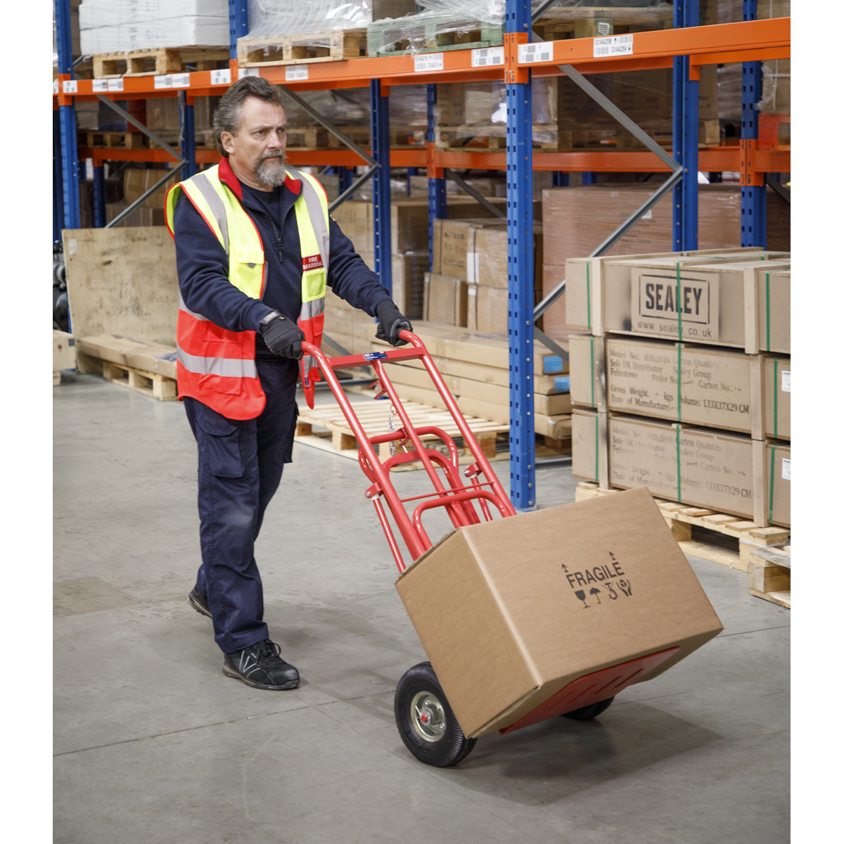 3-in-1 Sack Truck with Pneumatic Tyres 250kg Capacity