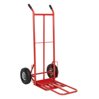 Folding Sack Truck with Pneumatic Tyres 250kg Capacity