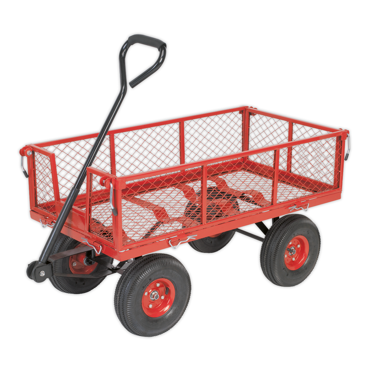 Platform Truck with Removable Sides & Pneumatic Tyres 200kg Capacity