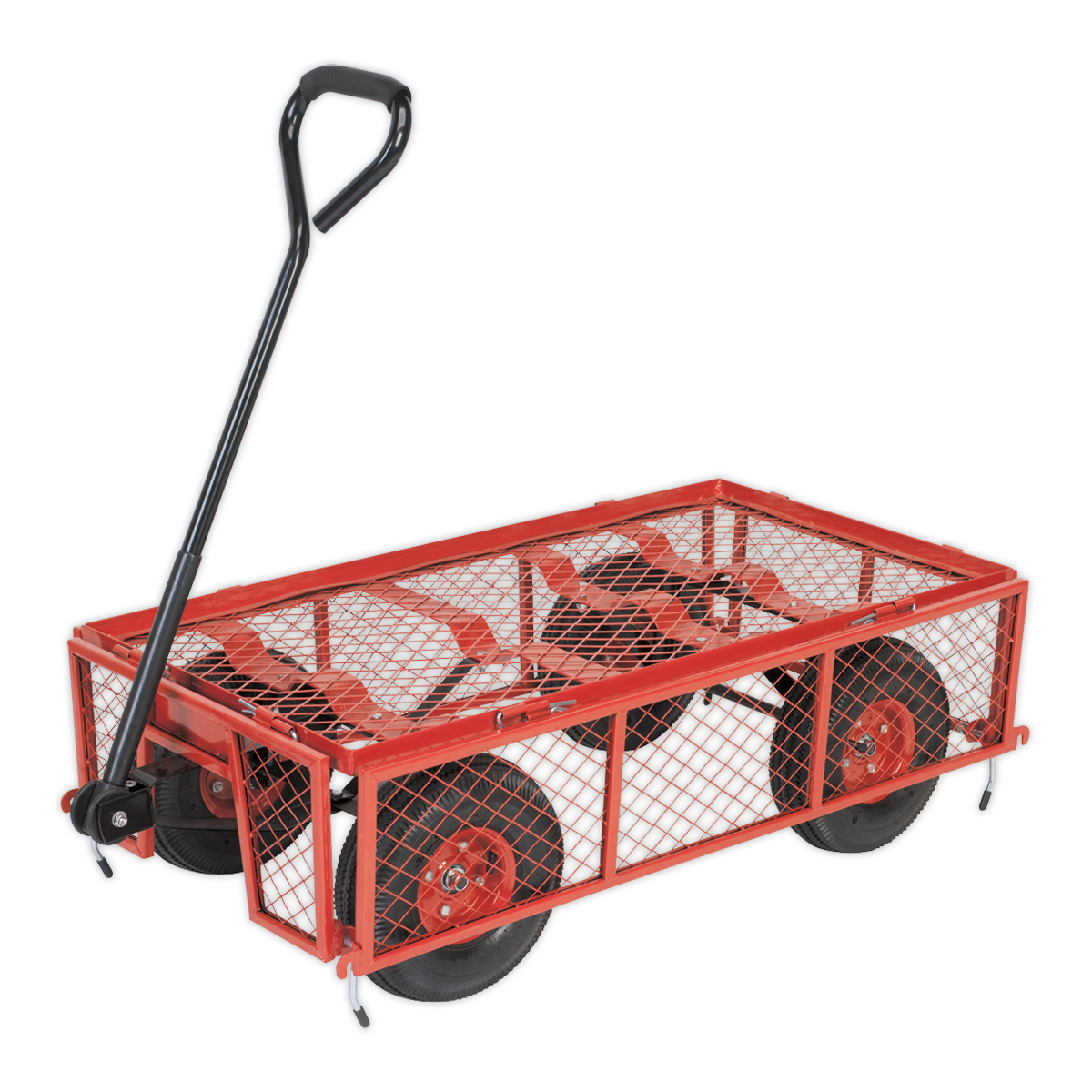 Platform Truck with Removable Sides & Pneumatic Tyres 200kg Capacity